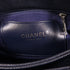 CHANEL CC SHW Chain Shoulder Bag Calfskin Leather Navy