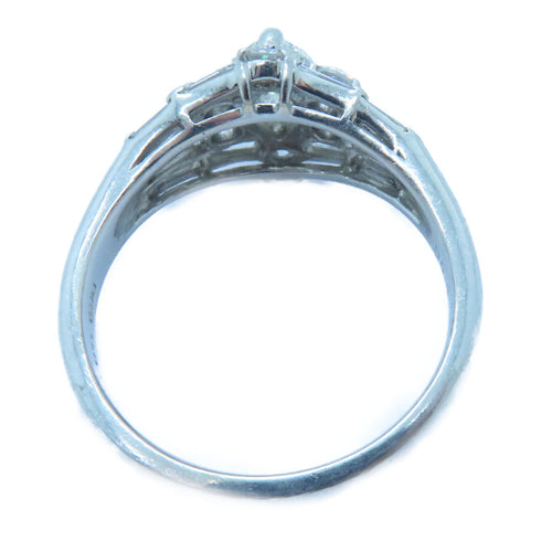 JEWELRY PT900 Gold Plated Diamond Ring 0.876ct/0.88ct Diamond Ring US#9.25 R...