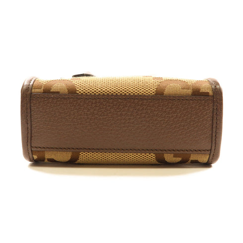 GUCCI GG GHW 2 Way Shoulder Bag Canvas 699400 Brown