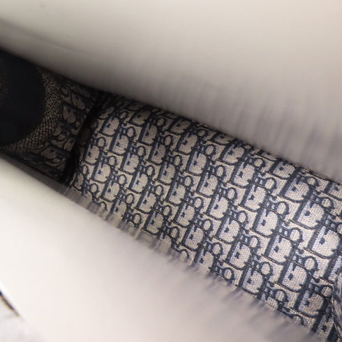 Christian Dior CD Book Tote Medium Handbag Tote Bag Canvas Blue Beige