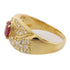 JEWELRY Ruby Diamond Ring 18K Yellow Gold US#6.75