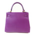 HERMES GHW Kelly 25 2 Way Shoulder Bag Handbag Veau Swift Anemone Purple