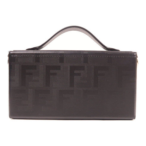 FENDI SHW Baguette Soft Trunk 2 Way Shoulder Bag 7VA565 Calfskin Leather