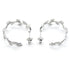 TIFFANY&CO Olive Leaf Hoop Diamond Ring Earrings 18K White Gold 7.8g
