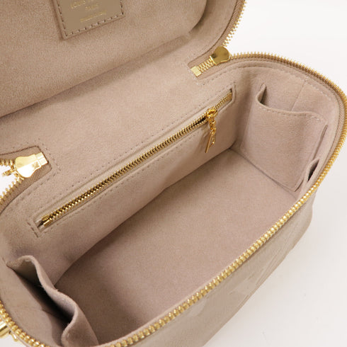 LOUIS VUITTON LV GHW Vanity PM 2 Way Bag M45608 Monogram Empreinte Beige