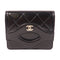 CHANEL CC SHW 31 Wallet Calfskin Leather Black