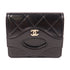 CHANEL CC SHW 31 Wallet Calfskin Leather Black