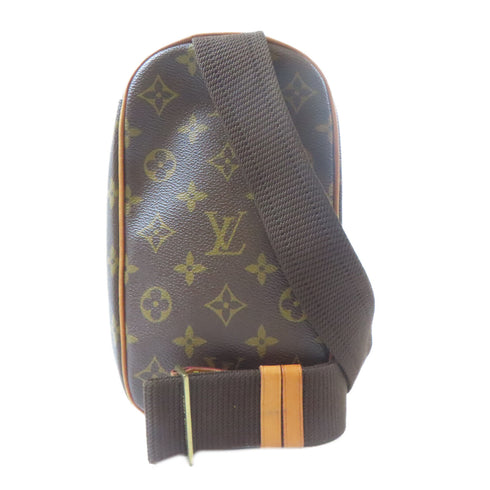 LOUIS VUITTON LV GHW Pochette Gange Shoulder Bag M51870 Monogram Brown v1