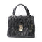 MIU MIU SHW 2 Way Bag Calfskin Leather Black