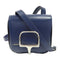 HERMES PHW Della Cavalleria Mini Shoulder Bag Tadelakt Leather Bleu Saphir Blue