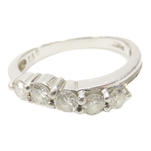 Fine Jewelry Diamond Ring PT900 Platinum US#5