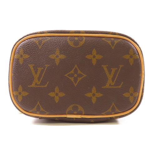 LOUIS VUITTON LV GHW Nice Nano Accessory Cosmetic Pouch M44936 Monogram Brown