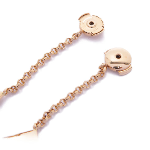 HERMES Clou d'H Dangle Earring Earrings 18K Rose Pink Gold