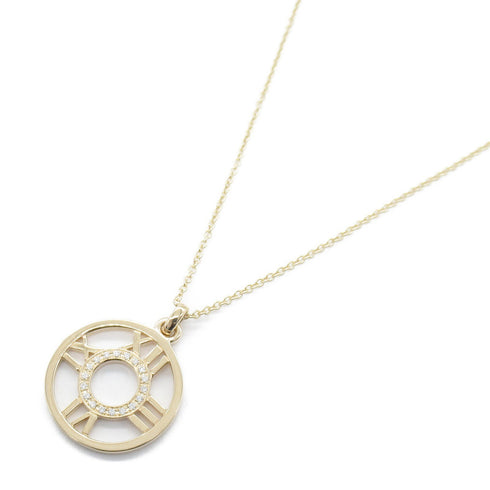 TIFFANY&CO Atlas Open Medallion Diamond Necklace 18K Pink Gold