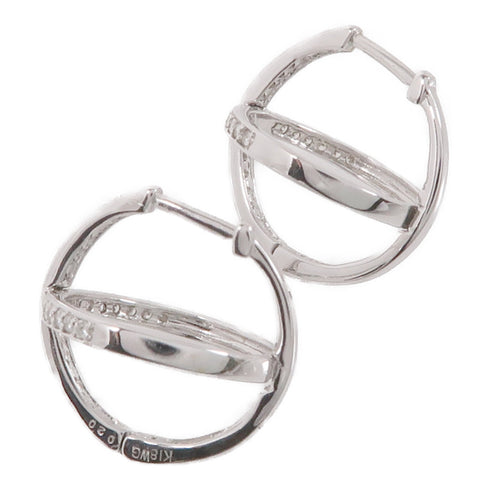 JEWELRY 0.20ct Diamond Earrings 18K White Gold