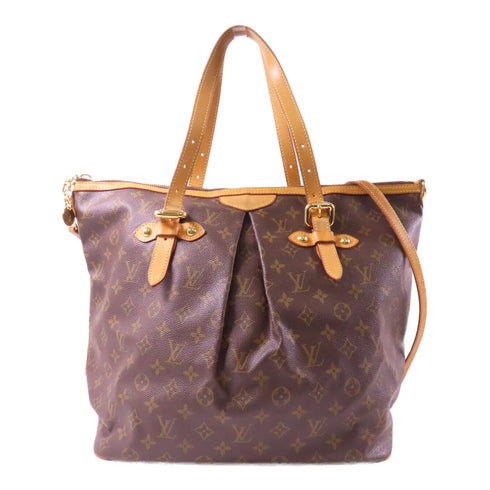 LOUIS VUITTON LV GHW Palermo GM 2 Way Shoulder Bag M40146 Monogram Brown v3