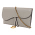 Christian Dior CD Saddle Pouch Chain Shoulder Bag S5614CBAA Calfskin Leather