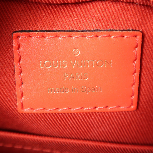 LOUIS VUITTON LV GHW Saintonge 2 Way Shoulder Handbag M43556 Monogram Brown/Red