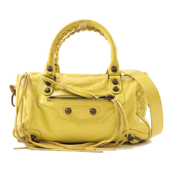 BALENCIAGA Mini Twiggy 2Way Shoulder Bag Leather 327103 AQQ1J