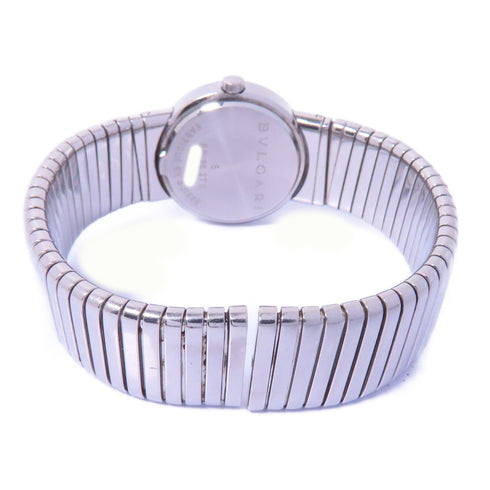 BVLGARI 25MM Quartz Watch BB 26 2T S Stainless Steel Black