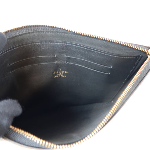 LOUIS VUITTON LV GHW Tuileries Pochette Pouch M63903 Monogram Brown Red