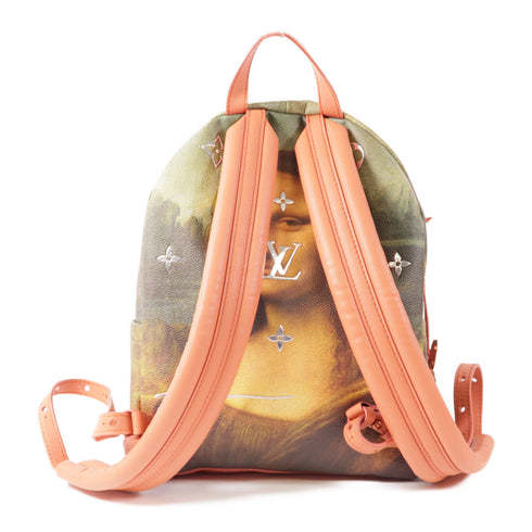 LOUIS VUITTON LV GHW Palm Springs Backpack M43375 Coated Canvas Green/Brown/Pink