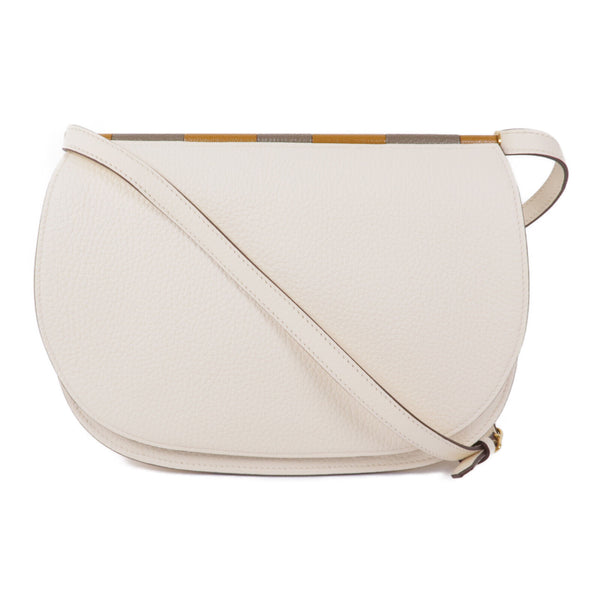 HERMES GHW Sac Saut Hermes 25 Shoulder Bag Taurillon Clemence Leather Nata