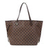 LOUIS VUITTON LV GHW Neverfull MM Shoulder Tote Bag N51105 Damier Ebene Brown v1