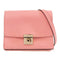 Furla GHW Shoulder Bag Crossbody Leather Pink
