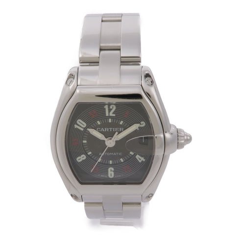 CARTIER Roadster W62002V3 Automatic Watch Stainless Steel Black