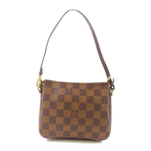 LOUIS VUITTON LV GHW Trousse Makeup Accessory Pouch Handbag N51982 Damier Brown