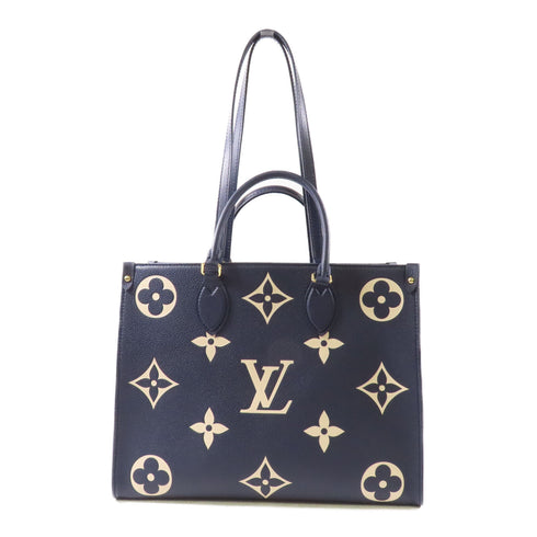 LOUIS VUITTON LV GHW OnTheGO 2 Way Bag M45495 Monogram Empreinte Navy