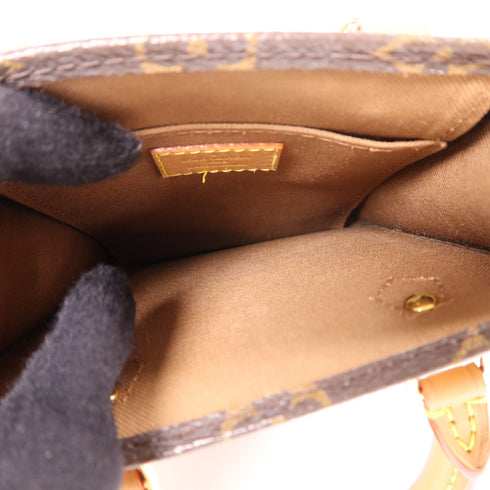 LOUIS VUITTON LV GHW Petit Sac Plat 2 Way Shoulder Bag M69442 Monogram Brown v2