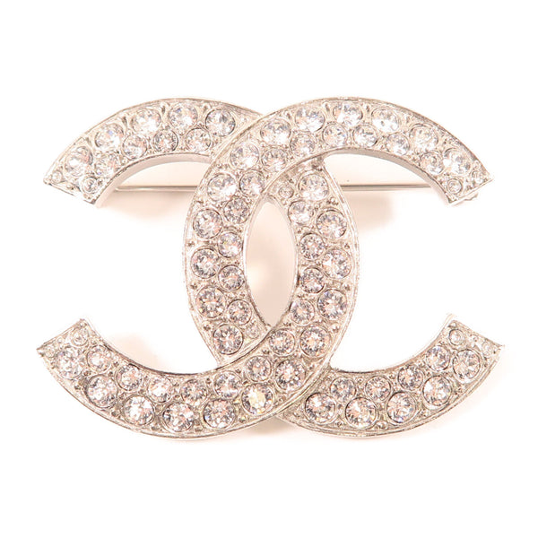 CHANEL CC Brooch Accessory Accessories C20/S Metal Silver