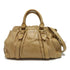 Miu Miu GHW Hand Bag 2 Way Bag RT0383 Leather Brown