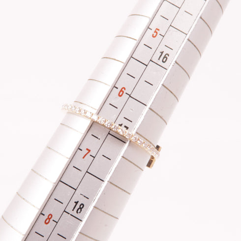 TIFFANY&CO T Ring Diamond Ring 18K Rose Gold US#6.5