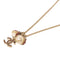 CHANEL CC Necklace Metal Gold Red White