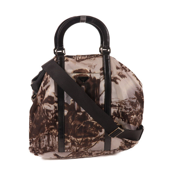 PRADA SHW 2 Way Shoulder Hand Bag Nylon Brown