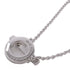 HERMES Finesse Pendant Necklace Diamond 18K White Gold