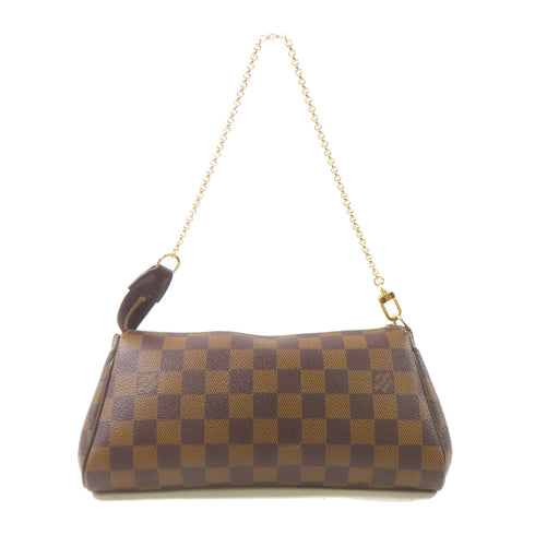 LOUIS VUITTON LV GHW Eva 2 Way Shoulder Bag N55213 Damier Brown v3