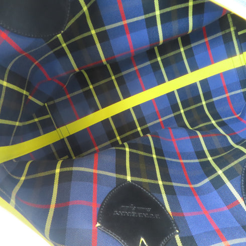 BURBERRY Tote Bag Shoulder Bag Canvas Green/Yellow