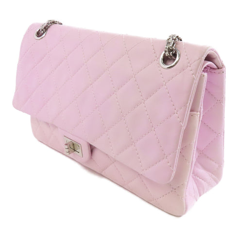 CHANEL Quilted CC SHW 2.55 Chain Shoulder Bag #12874718 Lambskin Leather Pink