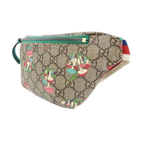 GUCCI GG SHW Waist Bag 502095 Coated Canvas Brown Multicolor