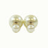 Christian Dior CD Earrings PVC White Gold
