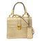 Miu Miu GHW 2 Way Shoulder Bag Handbag Calfskin Leather Gold
