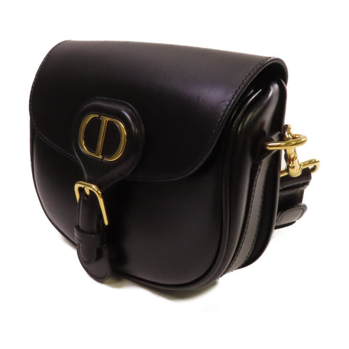 Christian Dior CD GHW Bobby Small Shoulder Bag Crossbody Calfskin Leather Black