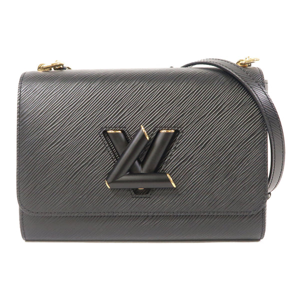 LOUIS VUITTON LV GHW Twist MM Chain Shoulder Bag M21117 Epi Leather Black