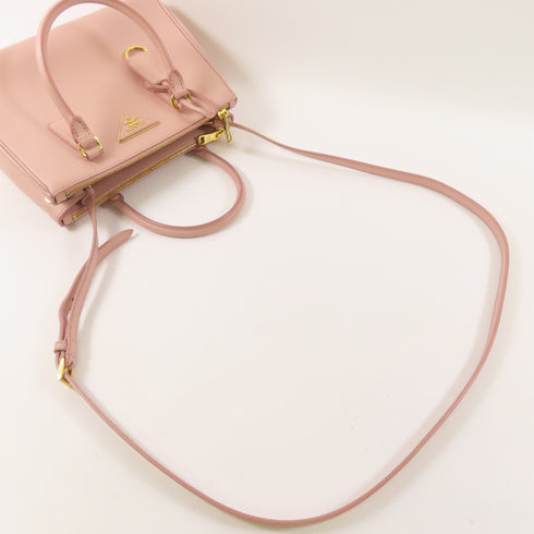 PRADA GHW 2 Way Bag Calfskin Leather