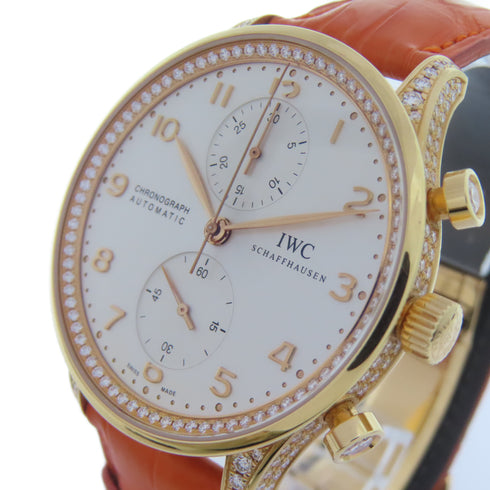 IWC Portuguese Automatic Watch IW500167 18K Pink Gold White