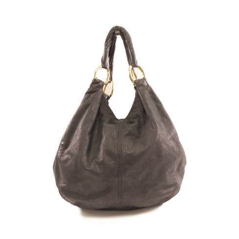 Miu Miu GHW Hand Bag Lambskin Leather Black